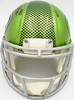 Abraham Abe Lucas Autographed Seattle Seahawks Flash Green Speed Mini Helmet MCS Holo Stock #263036