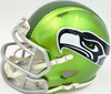 Grey Zabel Autographed Seattle Seahawks Flash Green Speed Mini Helmet MCS Holo Stock #263031