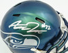 Abraham Abe Lucas Autographed Seattle Seahawks Rivalries Speed Mini Helmet MCS Holo Stock #263038