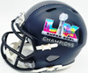 Uchenna Nwosu Autographed Seattle Seahawks Blue Super Bowl LX Champions Logo Speed Mini Helmet MCS Holo Stock #265544