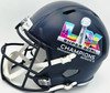 Rashid Shaheed Autographed Seattle Seahawks Blue Full Size Super Bowl LX Champions Logo Speed Replica Helmet "SB LX Champs" MCS Holo Stock #265551