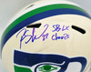 Rashid Shaheed Autographed Seattle Seahawks Cream Retro Full Size Speed Replica Helmet "SB LX Champs" MCS Holo Stock #265552