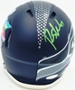 Rashid Shaheed Autographed Seattle Seahawks Blue Super Bowl LX Champions Logo Speed Mini Helmet MCS Holo Stock #265567