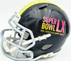Rashid Shaheed Autographed Seattle Seahawks Black Super Bowl LX Logo Speed Mini Helmet MCS Holo Stock #265568