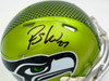 Rashid Shaheed Autographed Seattle Seahawks Flash Green Speed Mini Helmet MCS Holo Stock #265570