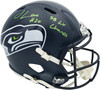Julian Love Autographed Seattle Seahawks Blue Full Size Super Bowl LX Champions Logo Speed Replica Helmet "SB LX Champs" MCS Holo Stock #265575