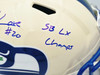 Julian Love Autographed Seattle Seahawks Cream Retro Full Size Speed Replica Helmet "SB LX Champs" MCS Holo Stock #265576