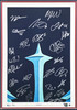 2021-22 Seattle Kraken Inaugural Team Autographed Fanatics Framed Lithograph #/32 With 25 Signatures Fanatics Holo Stock #262548
