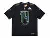 Seattle Seahawks Sam Darnold Autographed Black Nike Super Bowl LX Patch Jersey Size XXL Beckett BAS Witness Stock #265418