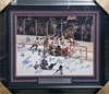 1980 Team USA Miracle On Ice Autographed Framed 16x20 Photo With 19 Signatures Including Mike Eruzione JSA #W547014