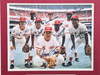 Big Red Machine Autographed Framed 11x14 Photo With 8 Signatures Including Pete Rose SKU Beckett BAS #AG010659