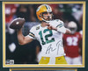 Aaron Rodgers Autographed Framed 8x10 Photo Green Bay Packers Beckett BAS QR #BA25380