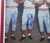 Big Red Machine Autographed Framed 16x20 Photo Cincinnati Reds With 4 Signatures Including Pete Rose Beckett BAS #AE49046