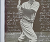 1941-42 New York Yankees Team Autographed Framed 7x10 Photo With 27 Signatures Including Joe DiMaggio Beckett BAS #AE49195