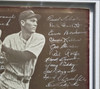 1941-42 New York Yankees Team Autographed Framed 7x10 Photo With 27 Signatures Including Joe DiMaggio Beckett BAS #AE49195