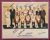1967-68 Philadelphia 76ers Team Autographed Framed 16x20 Photo With 12 Signatures Including Wilt Chamberlain PSA/DNA #AI02736