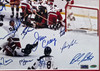 1980 Team USA Miracle On Ice Autographed Framed 16x20 Photo With 20 Signatures Including Herb Brooks Beckett BAS #AE49040