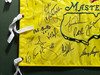 Masters Champions Autographed Framed Masters Flag With 32 Signatures Including Tiger Woods & Jack Nicklaus Beckett BAS #AC37759
