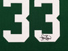Boston Celtics Larry Bird Autographed Framed Green Jersey PSA/DNA Stock #265810