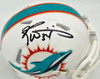 Ricky Williams Autographed Miami Dolphins White Speed Mini Helmet JSA Stock #265675