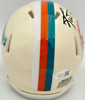 Ricky Williams Autographed Miami Dolphins Cream Retro Speed Mini Helmet JSA Stock #265676