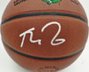 Kevin Garnett Autographed Composite Leather Logo Basketball Boston Celtics Beckett BAS Witness Stock #265804