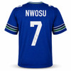 Seattle Seahawks Uchenna Nwosu Autographed Blue Throwback Jersey MCS Holo Stock #265565