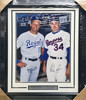 Nolan Ryan & George Brett Autographed Framed 16x20 Photo Beckett BAS #AE85529