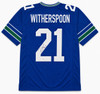 Seattle Seahawks Devon Witherspoon Autographed Blue Throwback Jersey MCS Holo Stock #265667