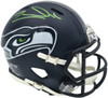 Zach Charbonnet Autographed Seattle Seahawks Blue Super Bowl LX Champions Logo Speed Mini Helmet MCS Holo Stock #265877