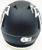 Michael Vick Autographed Atlanta Falcons Black Speed Mini Helmet Beckett BAS Witness Stock #265888
