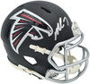 Michael Vick Autographed Atlanta Falcons Black Speed Mini Helmet Beckett BAS Witness Stock #265889