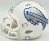 DJ Moore Autographed Buffalo Bills White Rivalries Speed Mini Helmet Beckett BAS Witness Stock #265891