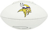 Jordan Addison Autographed Minnesota Vikings White Logo Football Beckett BAS QR Stock #265861