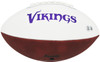 Jordan Addison Autographed Minnesota Vikings White Logo Football Beckett BAS QR Stock #265861