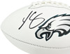 LeSean McCoy Autographed Philadelphia Eagles White Logo Football Beckett BAS Witness Stock #265863