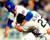 Nolan Ryan Autographed 11x14 Photo Texas Rangers Fight vs. Robin Ventura Beckett BAS QR Stock #265787