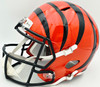 Ja'Marr Chase Autographed Cincinnati Bengals Orange Full Size Speed Replica Helmet Beckett BAS QR #FI08259