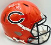 Brian Urlacher Autographed Chicago Bears Orange Full Size Speed Authentic Helmet "HOF 18" Beckett BAS Witness #4W155642