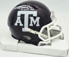 Johnny Manziel Autographed Texas A&M Aggies Maroon Speed Mini Helmet "12 HT" Beckett BAS Witness #3W319923