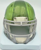 Zach Charbonnet Autographed Seattle Seahawks Flash Green Speed Mini Helmet (Signed Twice) MCS Holo #101979