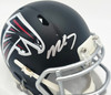 Bijan Robinson Autographed Atlanta Falcons Matte Black Speed Mini Helmet Beckett BAS Witness #4W780629