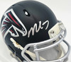 Bijan Robinson Autographed Atlanta Falcons Matte Black Speed Mini Helmet Beckett BAS Witness #4W780680