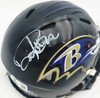 Derrick Henry Autographed Baltimore Ravens Black Speed Mini Helmet Beckett BAS Witness #1W478779