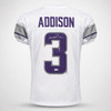 Minnesota Vikings Jordan Addison Autographed White Jersey Beckett BAS QR Stock #265947
