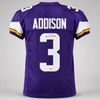 Minnesota Vikings Jordan Addison Autographed Purple Jersey Beckett BAS QR Stock #265945