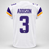 Minnesota Vikings Jordan Addison Autographed White Jersey Beckett BAS QR Stock #265946