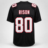 Atlanta Falcons Andre Rison Autographed Black Jersey Beckett BAS Witness Stock #265942