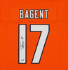 Chicago Bears Tyson Bagent Autographed Orange Jersey Beckett BAS QR Stock #265949