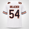 Chicago Bears Brian Urlacher Autographed White Jersey "HOF 18" Beckett BAS Witness Stock #265936